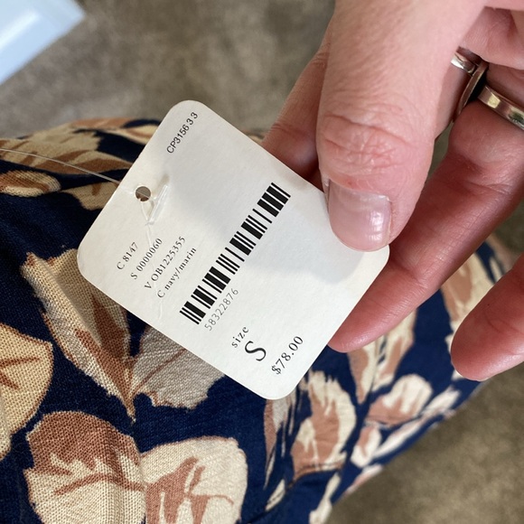 🌼 NWT Free People Floral Strappy back open back mini dress very flattering - Picture 11 of 17